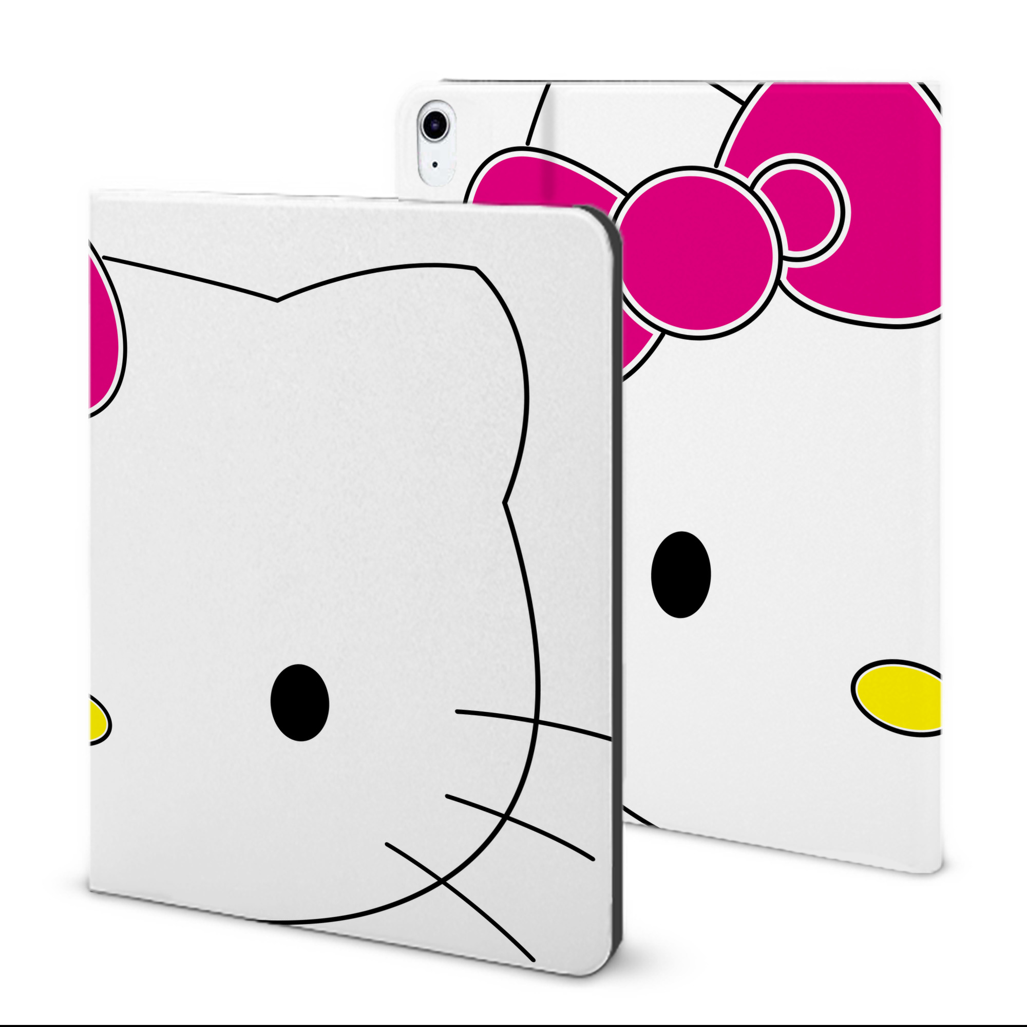 （画像用） Hello Kitty ハローキティ IPad ケース ブック型 PUレザー TPU 耐衝撃 軽量 薄型 ペン収納なし 全面保護 IPad 各モデル対応